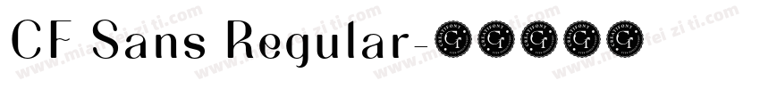 CF Sans Regular字体转换